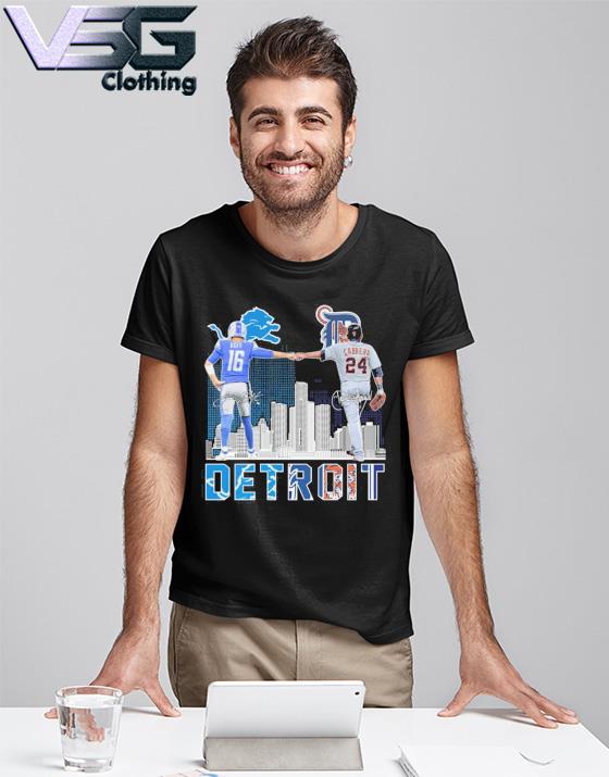 Detroit Lions Goff And Tigers Cabrera signature shirt, hoodie, sweater, long  sleeve and tank top