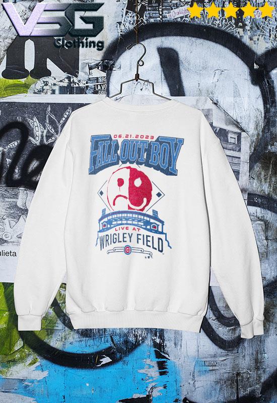 Fall Out Boy Unisex Wrigley Field Tour Pullover Sweatshirt - White