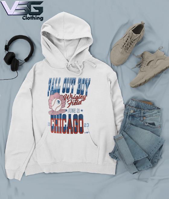 Fall Out Boy Unisex Wrigley Field Tour Pullover Sweatshirt - White