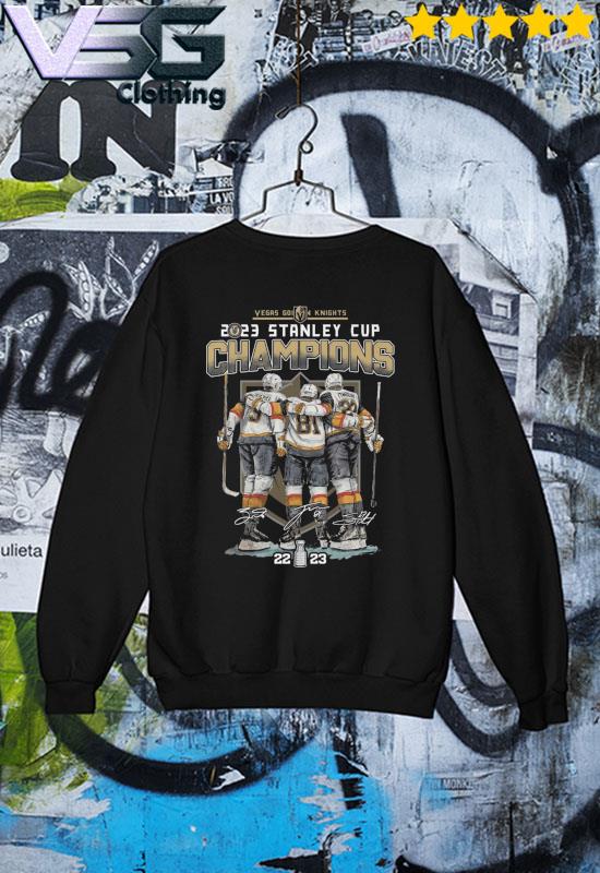 Vegas Golden Knights Jack Eichel Jonathan Marchessault and Shea Theodore  2023 Stanley Cup Champions signature shirt, hoodie, sweater, long sleeve  and tank top