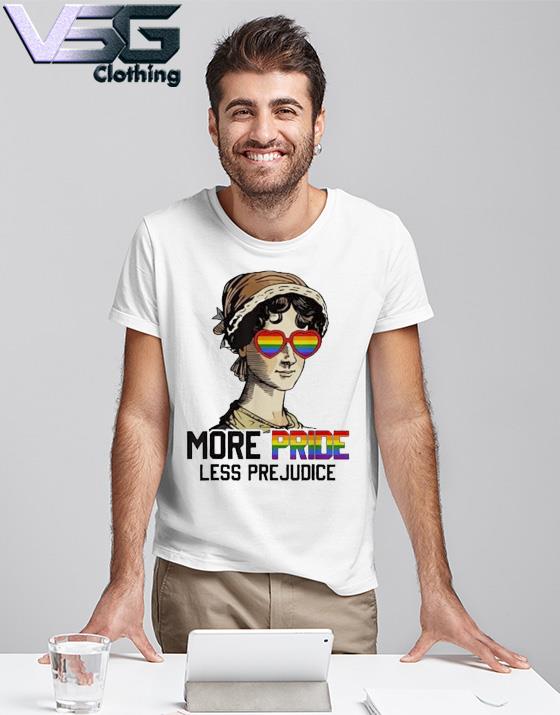 More Pride Less Prejudice Wear Glasses LGBT Gay Pride Month T-Shirt