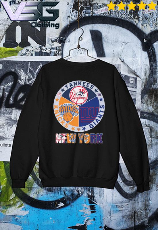 New York Sport Team Ny Yankees Ny Knicks And Ny Giants Shirt
