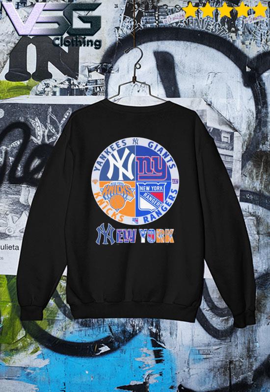 Knicks Rangers Yankees And Giants New York Sport Teams 2023 T-shirt,Sweater,  Hoodie, And Long Sleeved, Ladies, Tank Top