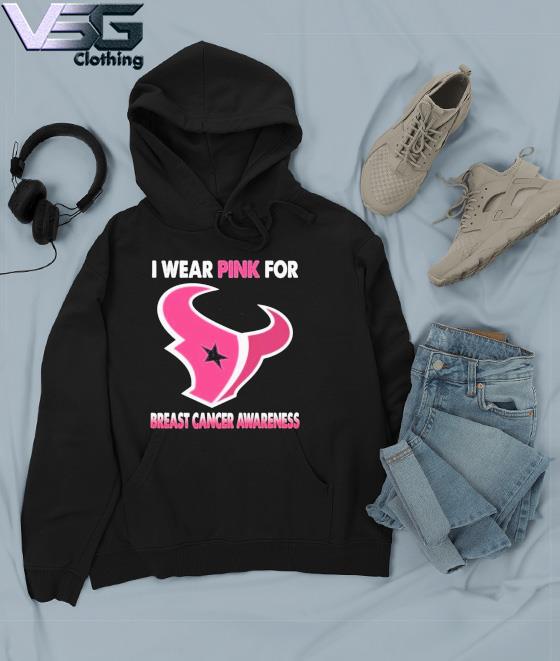 Official Houston Texans I Wear Pink For Breast Cancer Awareness T