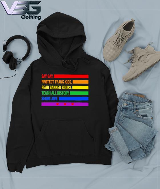 Vintage Say Gay Protect Trans Kids Read Banned Books Shirt, Social