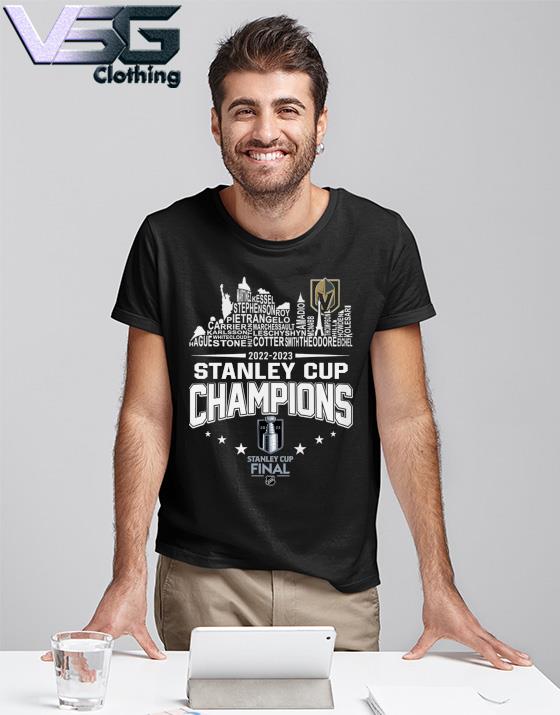Vegas Golden Knights Players Names City Skyline 2023 Stanley Cup Champions  Shirt