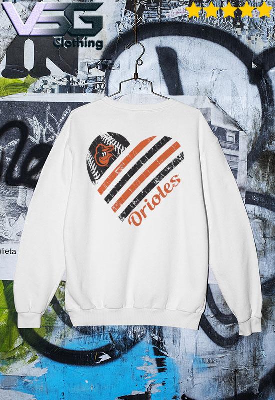 Baltimore Orioles G Iii 4her By Carl Banks White Heart Shirt