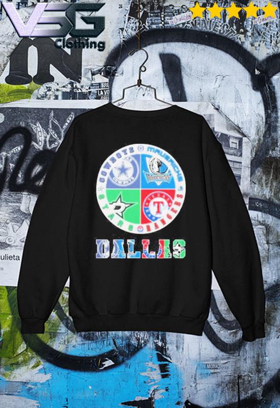 Official dallas Cowboys Mavericks Stars And Rangers Logo Shirt