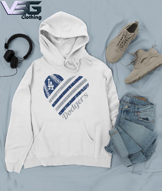 Los Angeles Dodgers G-III 4Her by Carl Banks White Heart T-Shirt, hoodie,  sweater, long sleeve and tank top