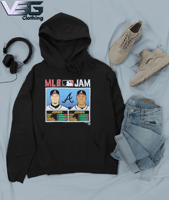 Official MLB Jam Braves Jones and Jones retro Shirt, hoodie, sweater, long  sleeve and tank top