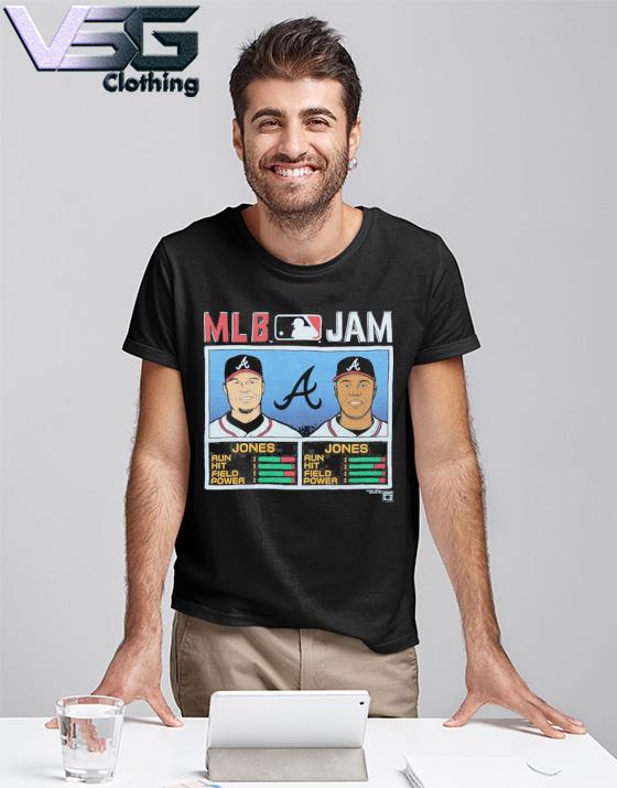 Official MLB Jam Braves Jones and Jones retro Shirt, hoodie, sweater, long  sleeve and tank top