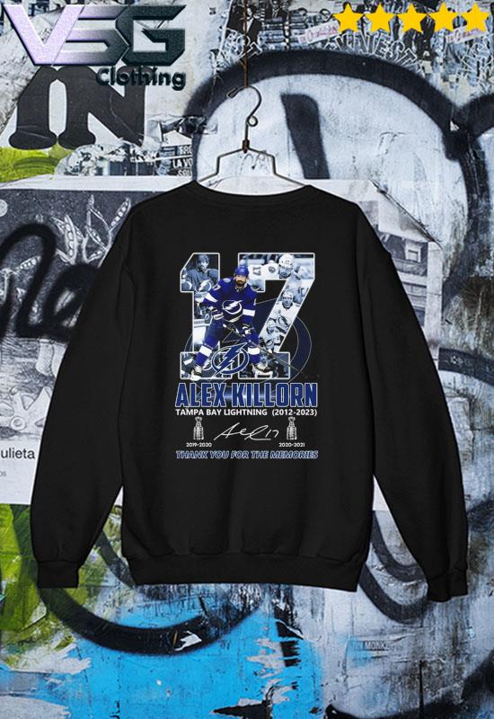 Alex Killorn Tampa Bay Lightning 2012 – 2023 Thank You For The Memories  T-Shirt, hoodie, sweater, long sleeve and tank top