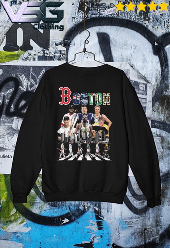 Boston celtics abbey road signature shirt, hoodie, sweater, long sleeve and  tank top