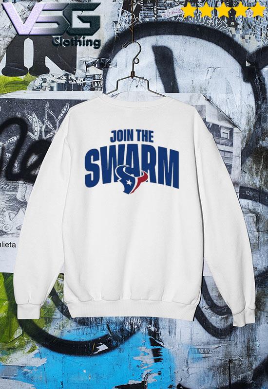 Official texans team join the swarm houston texans T-shirt, hoodie, tank  top, sweater and long sleeve t-shirt