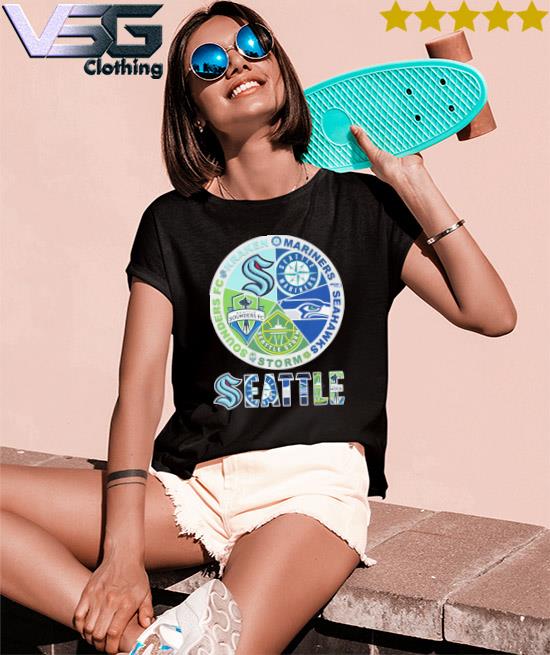 Seattle Kraken Seattle Seahawks And Seattle Mariners Unisex T-Shirt