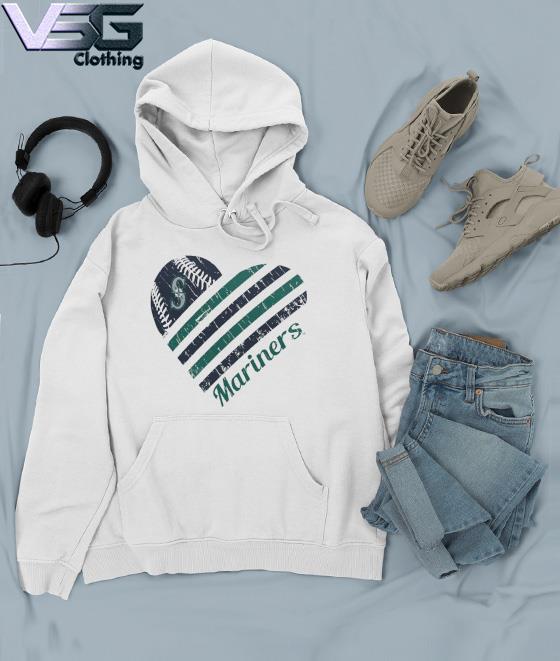Seattle Mariners G-III 4Her by Carl Banks White Heart T-Shirt, hoodie,  sweater, long sleeve and tank top