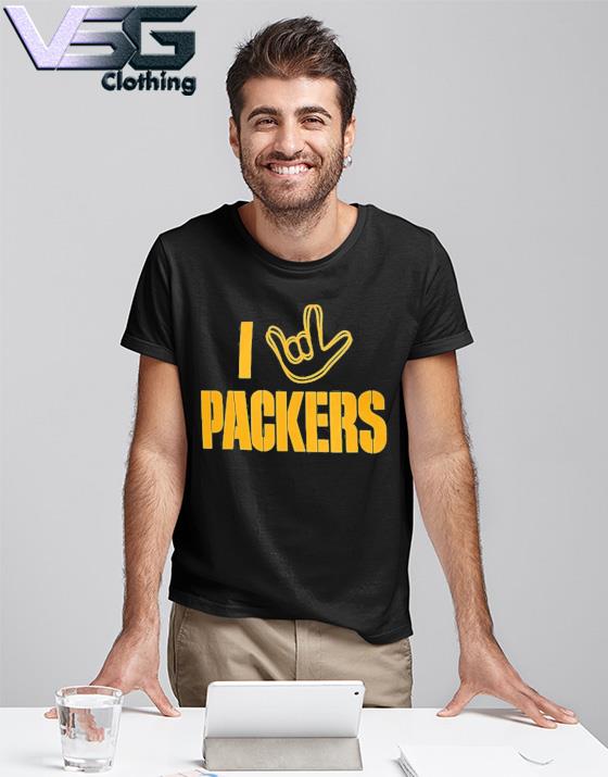 Official green Bay Packers Homage The NFL ASL Collection by Love Sign  Tri-Blend T-Shirt, hoodie, sweater, long sleeve and tank top