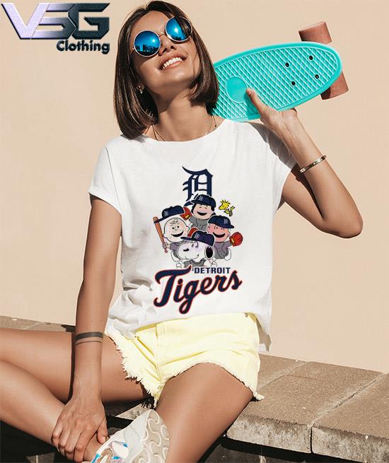 Peanuts Mlb Detroit Tigers Snoopy And Friends Shirt - High-Quality
