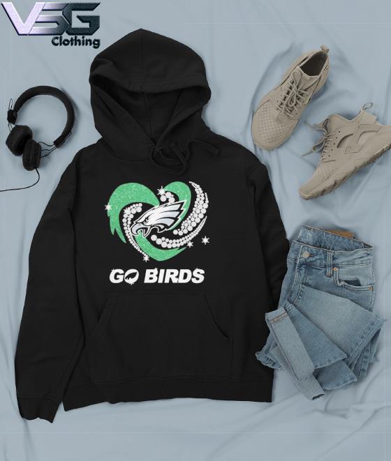 Philadelphia Eagles Go Birds Diamond Heart Shirt