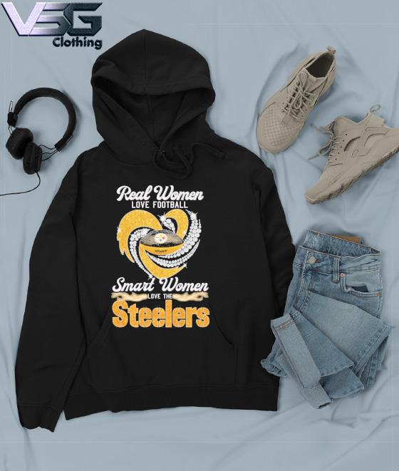 Real Women Love Football Smart Women Love Real Women Love Football Smart  Women Love INC Pittsburgh Steelers Diamond Heart 2023 T-Shirt, hoodie,  sweater, long sleeve and tank top