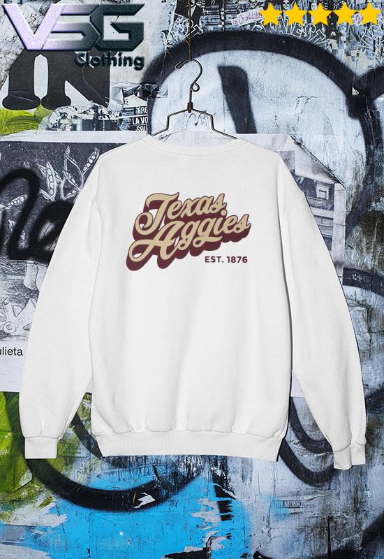 Texas A&M Aggie University Gig'em Aggies 1876 retro logo shirt, hoodie,  sweater, long sleeve and tank top