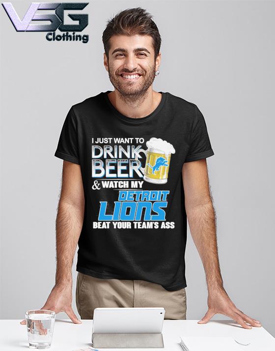 Detroit Lions This Team Makes Me Drink Shirt t-shirt by To-Tee