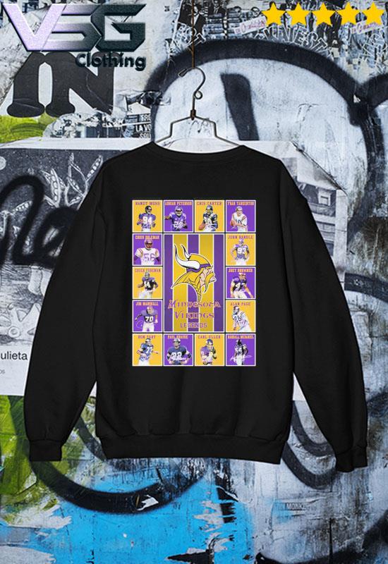 Minnesota Vikings Legends In History Shirt, hoodie, sweater, long sleeve  and tank top