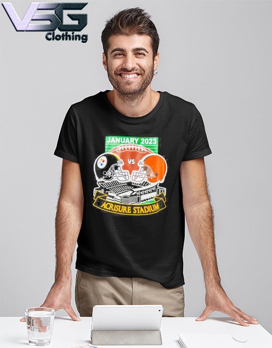 Pittsburgh Steelers vs Cleveland Browns January 2023 Game Shirt