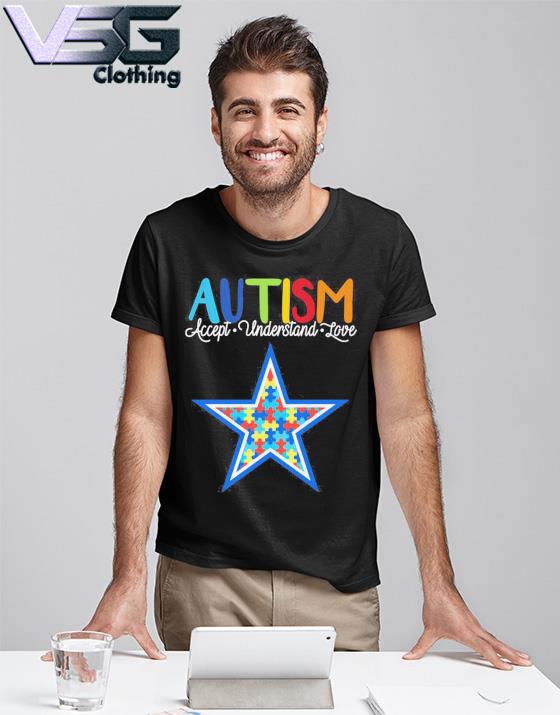 SALE Dallas Cowboys Autism Accept Understand Love 2023 Classic T