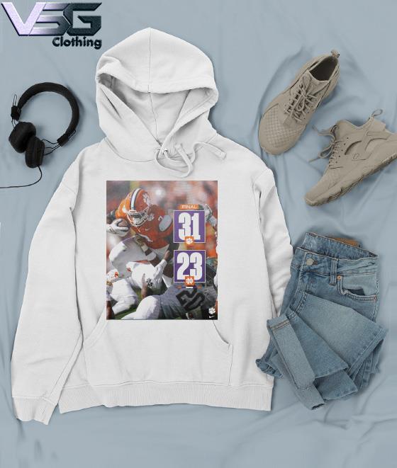 Clemson short outlet sleeve hoodie