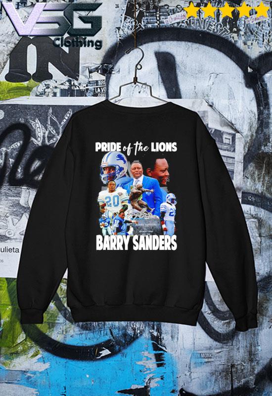 Barry sanders best sale long sleeve jersey