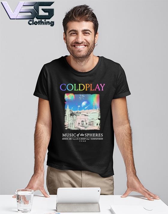 Official Coldplay Munich August 2024 Music Of The Spheres merch shirt