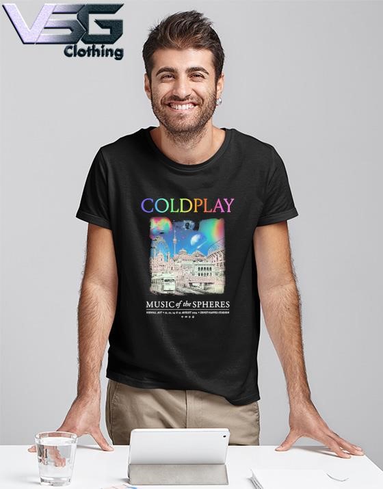 Official Coldplay Vienna August 21,22,23 2024 Music Of The Spheres merch shirt