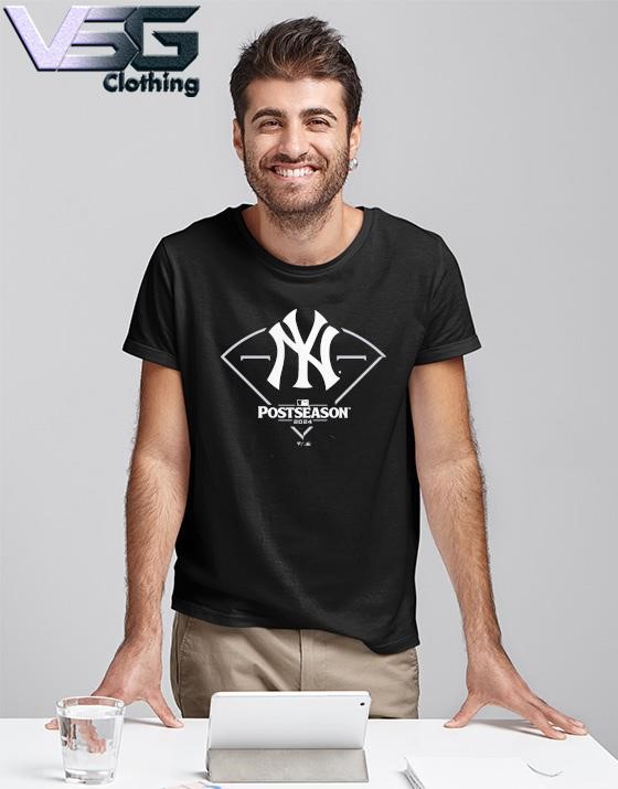 Graphic New York Yankees Black 2024 MLB Postseason Around The Horn T-Shirt