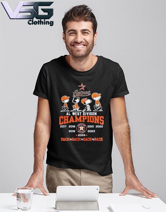 Graphic The Peanut Houston Astros Back4Back 2024 AL West Division Champions Shirt