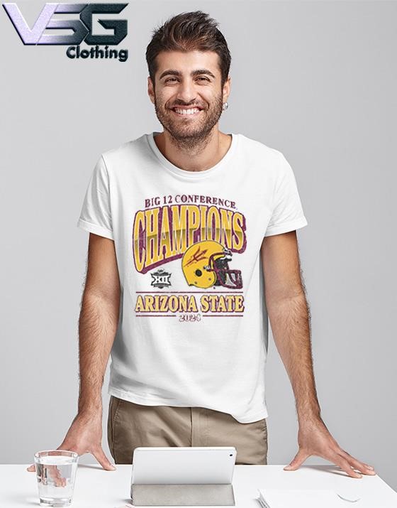 Arizona State 2024 Big 12 Conference Champions Helmet Shirt