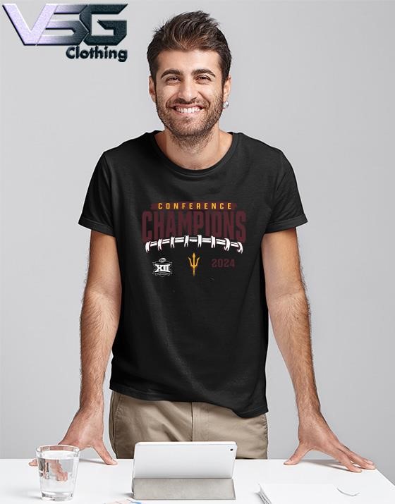 Arizona State Sun Devils 2024 Big 12 Football Conference Champions Endzone Rush Shirt