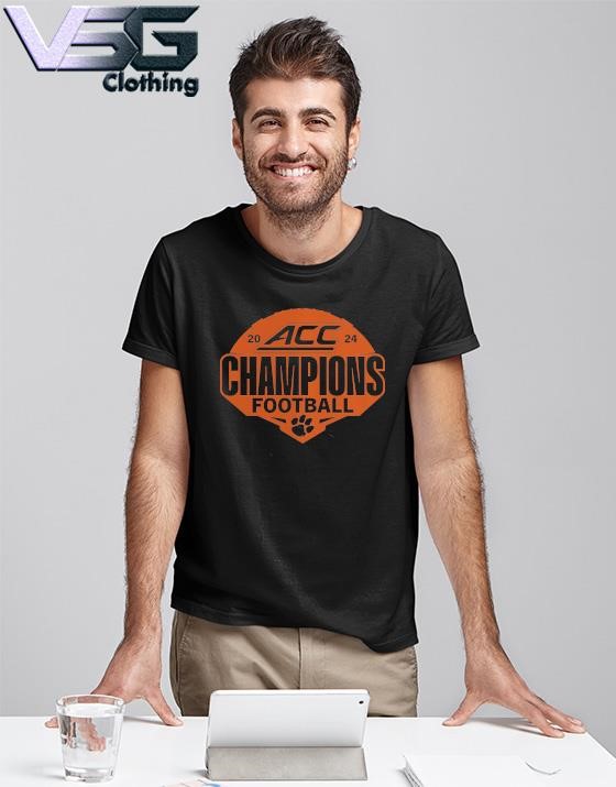 Clemson Tigers 2024 ACC Football Conference Champions Logo T-Shirt