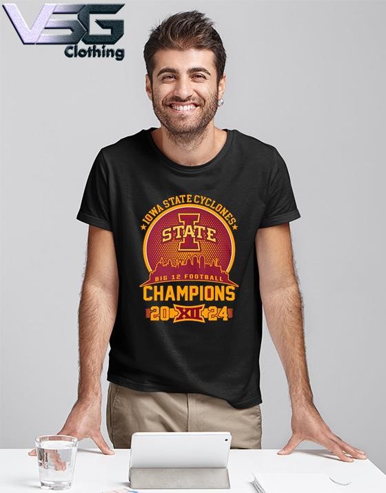 Iowa State Cyclones Football Big 12 Champions Skyline 2024 Shirt