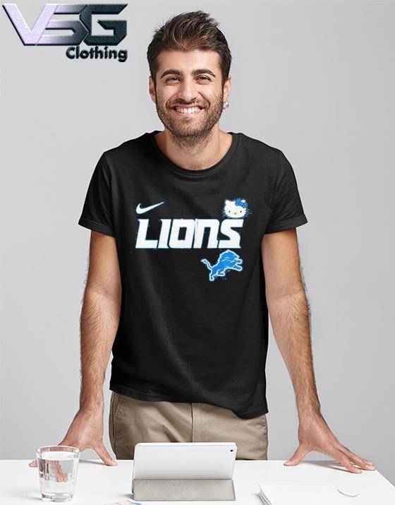 Official Detroit Lions X Nike Hello Kitty Football Gameday Logo Shirt