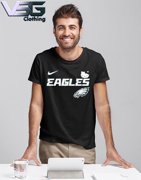 Official Philadelphia Eagles X Nike Hello Kitty Football Gameday Logo Shirt