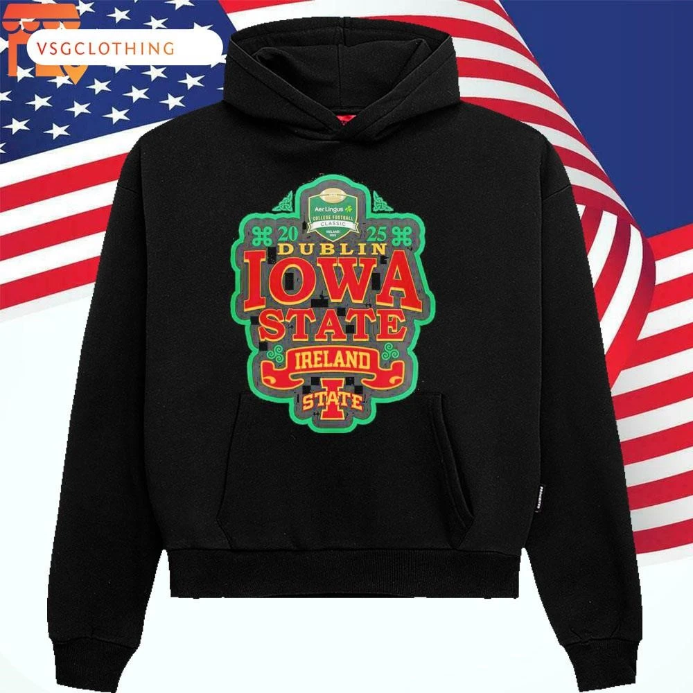 Official Iowa State Cyclones Ireland Game 2025 Hoodie
