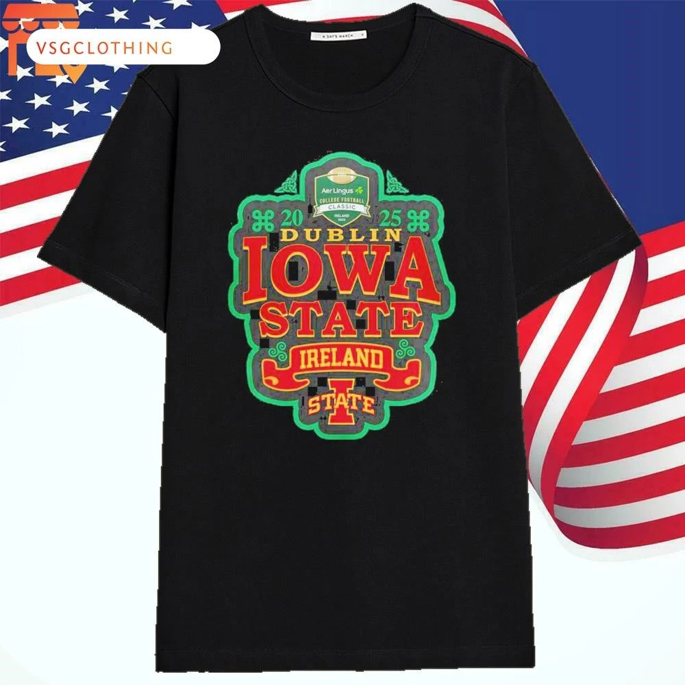 Official Iowa State Cyclones Ireland Game 2025 Shirt