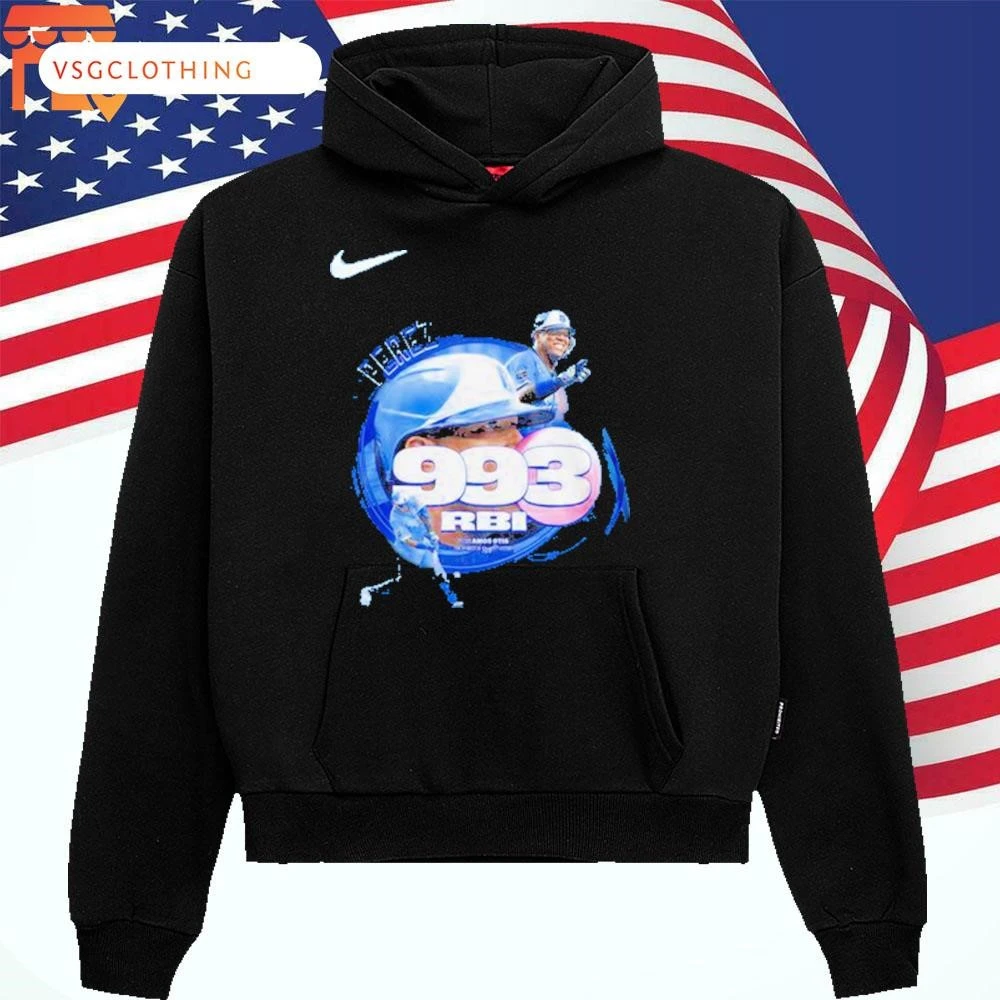 Official Kansas City Royals Salvador Pérez 993 RBI Record Hoodie