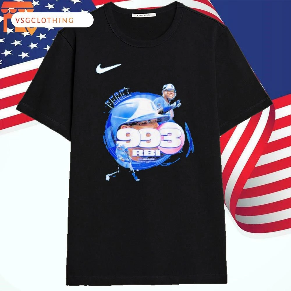 Official Kansas City Royals Salvador Pérez 993 RBI Record Shirt