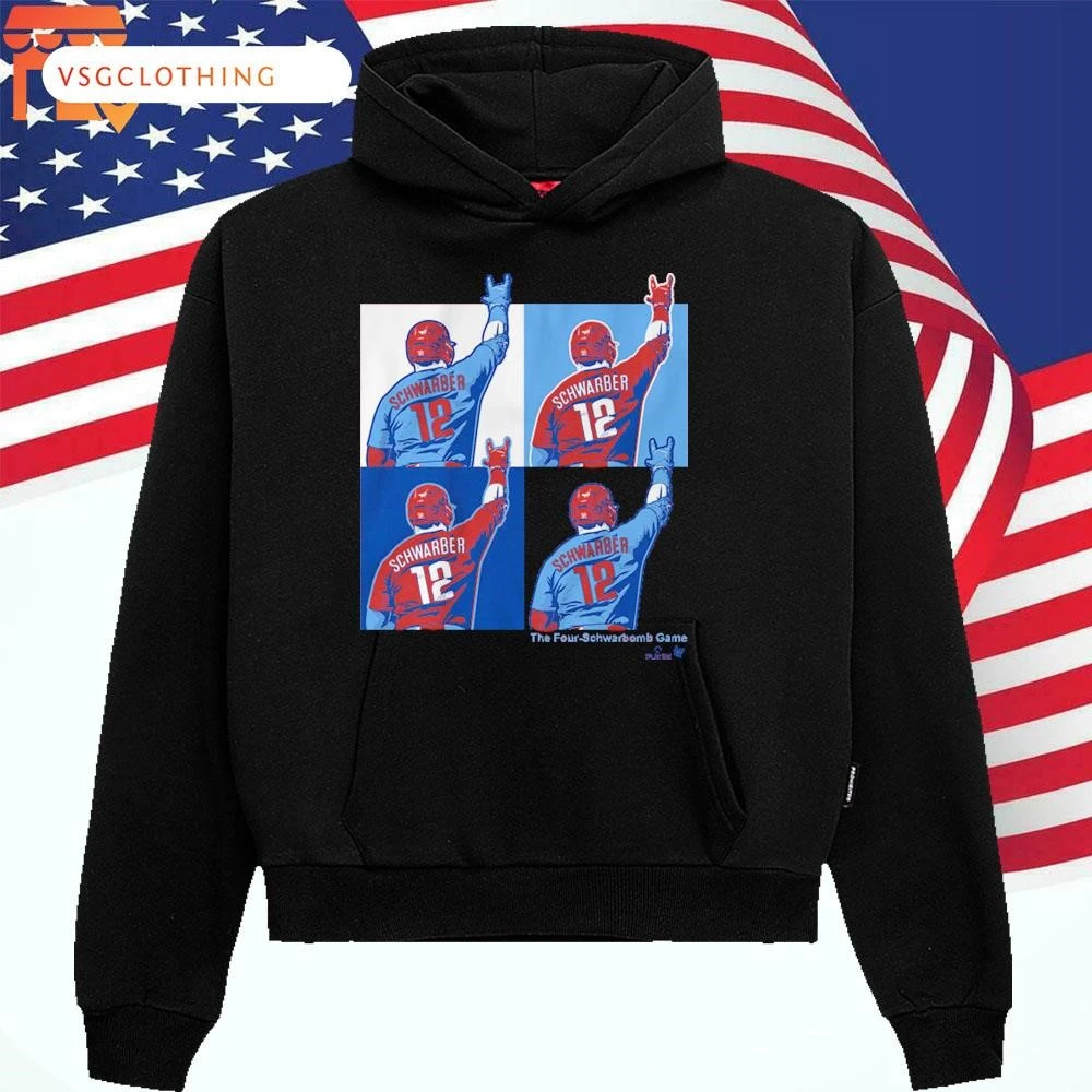Official Kyle Schwarber Philadelphia Phillies The 4-Schwarbomb Game Hoodie